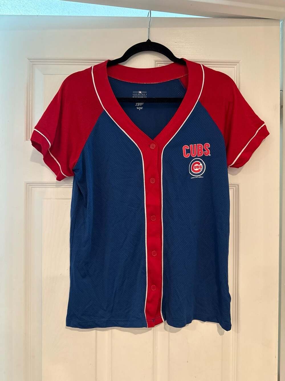 MLB Chicago Cubs Women's Mesh Full Button Baseball Jersey Size M